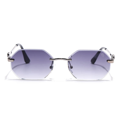 Cooper - Silver Rimless Sunglasses (C565CL2225)