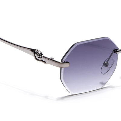 Cooper - Silver Rimless Sunglasses (C565CL2225)