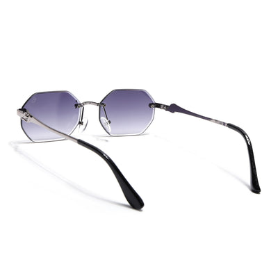 Cooper - Silver Rimless Sunglasses (C565CL2225)