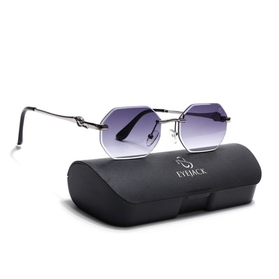 Cooper - Silver Rimless Sunglasses (C565CL2225)