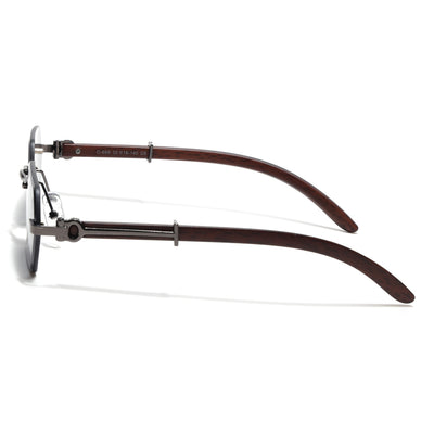 Essence Steel - Gun Metal Rimless Sunglasses I Black Lens - C669CL2560
