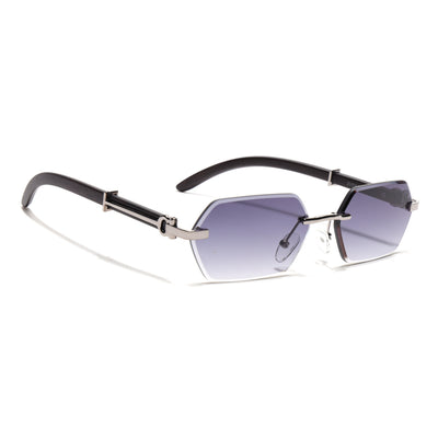 Essence Steel - Silver Rimless Sunglasses I Grey Lens - C669CL2561
