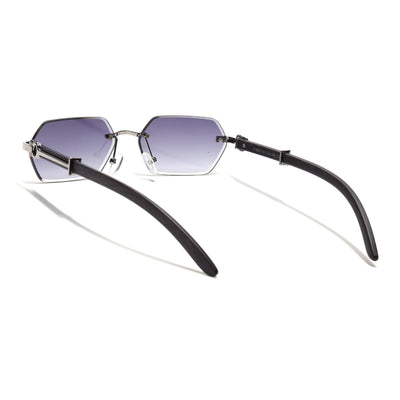 Essence Steel - Silver Rimless Sunglasses I Grey Lens - C669CL2561