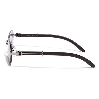 Essence Steel - Silver Rimless Sunglasses I Grey Lens - C669CL2561