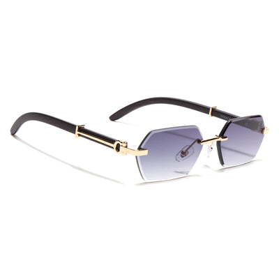 Essence Steel - Golden Rimless Sunglasses I Grey Lens - C669CL2564