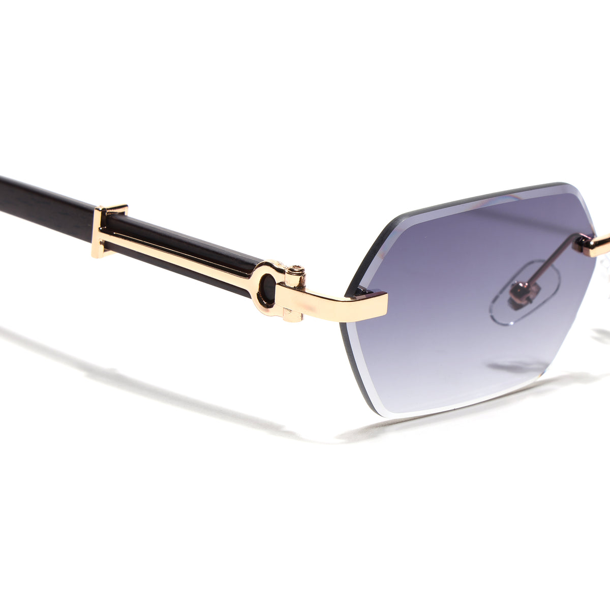 Essence Steel - Golden Rimless Sunglasses I Grey Lens - C669CL2564