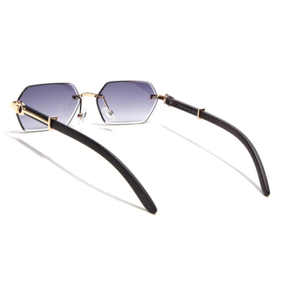 Essence Steel - Golden Rimless Sunglasses I Grey Lens - C669CL2564