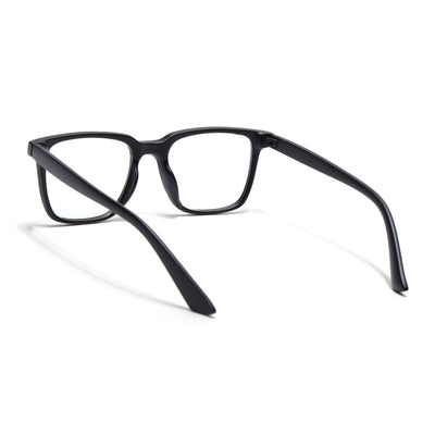 Eyejack Canment Matt Black Square Eyeglasses for Men & Women (CM1005FCL1757-C2)