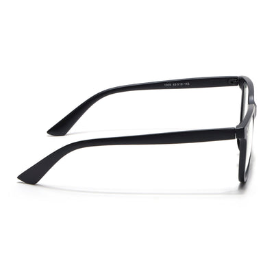 Eyejack Canment Matt Black Square Eyeglasses for Men & Women (CM1005FCL1757-C2)