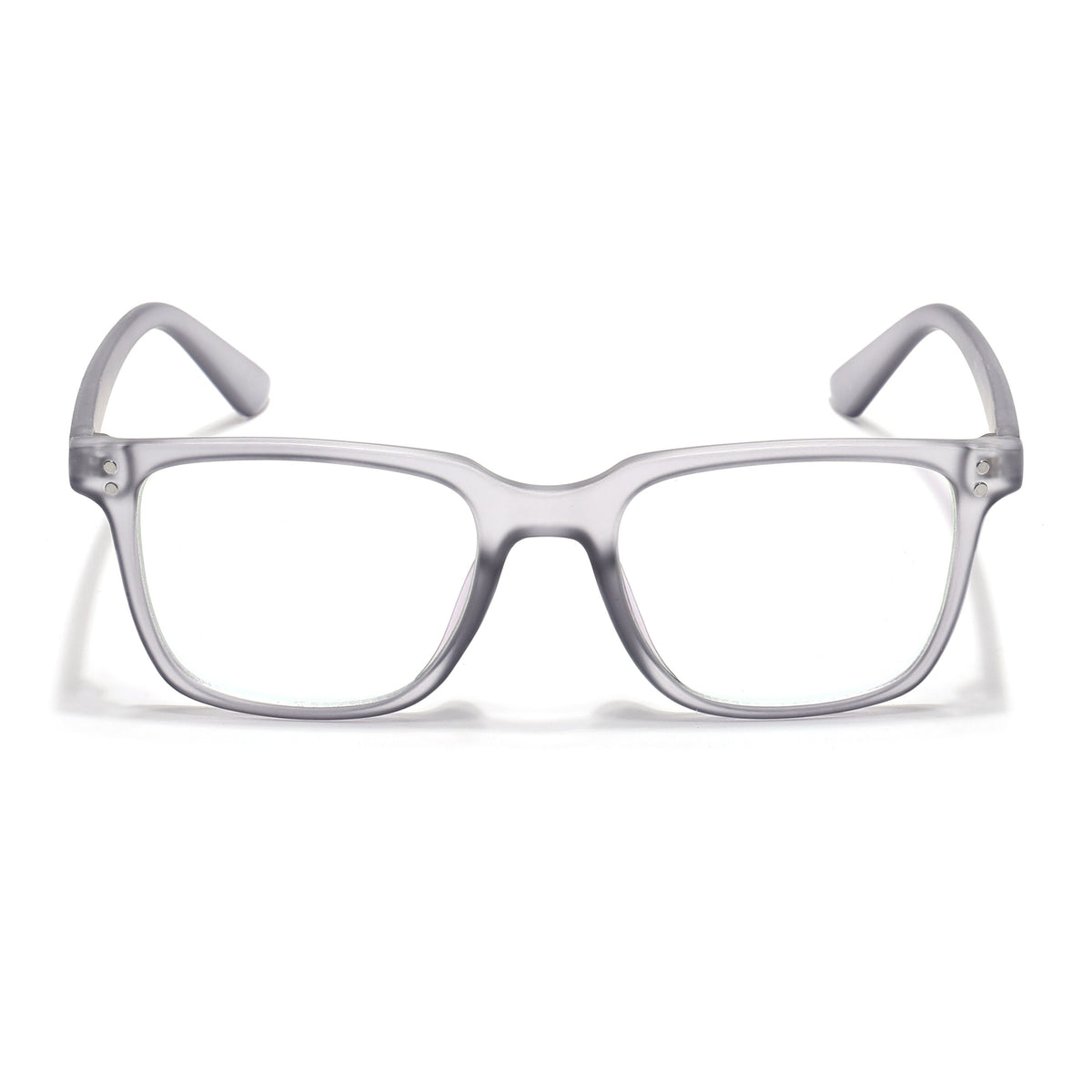 Eyejack Canment Grey Square Eyeglasses for Men & Women (CM1005FCL1758-C3)