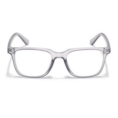 Eyejack Canment Grey Square Eyeglasses for Men & Women (CM1005FCL1758-C3)