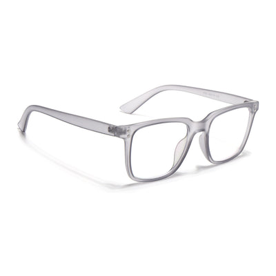 Eyejack Canment Grey Square Eyeglasses for Men & Women (CM1005FCL1758-C3)