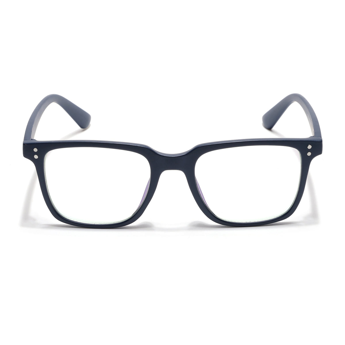 Eyejack Canment Navy Blue Square Eyeglasses for Men & Women (CM1005FCL1760-C5)