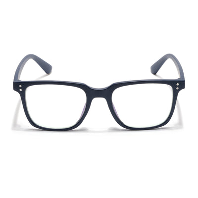 Eyejack Canment Navy Blue Square Eyeglasses for Men & Women (CM1005FCL1760-C5)