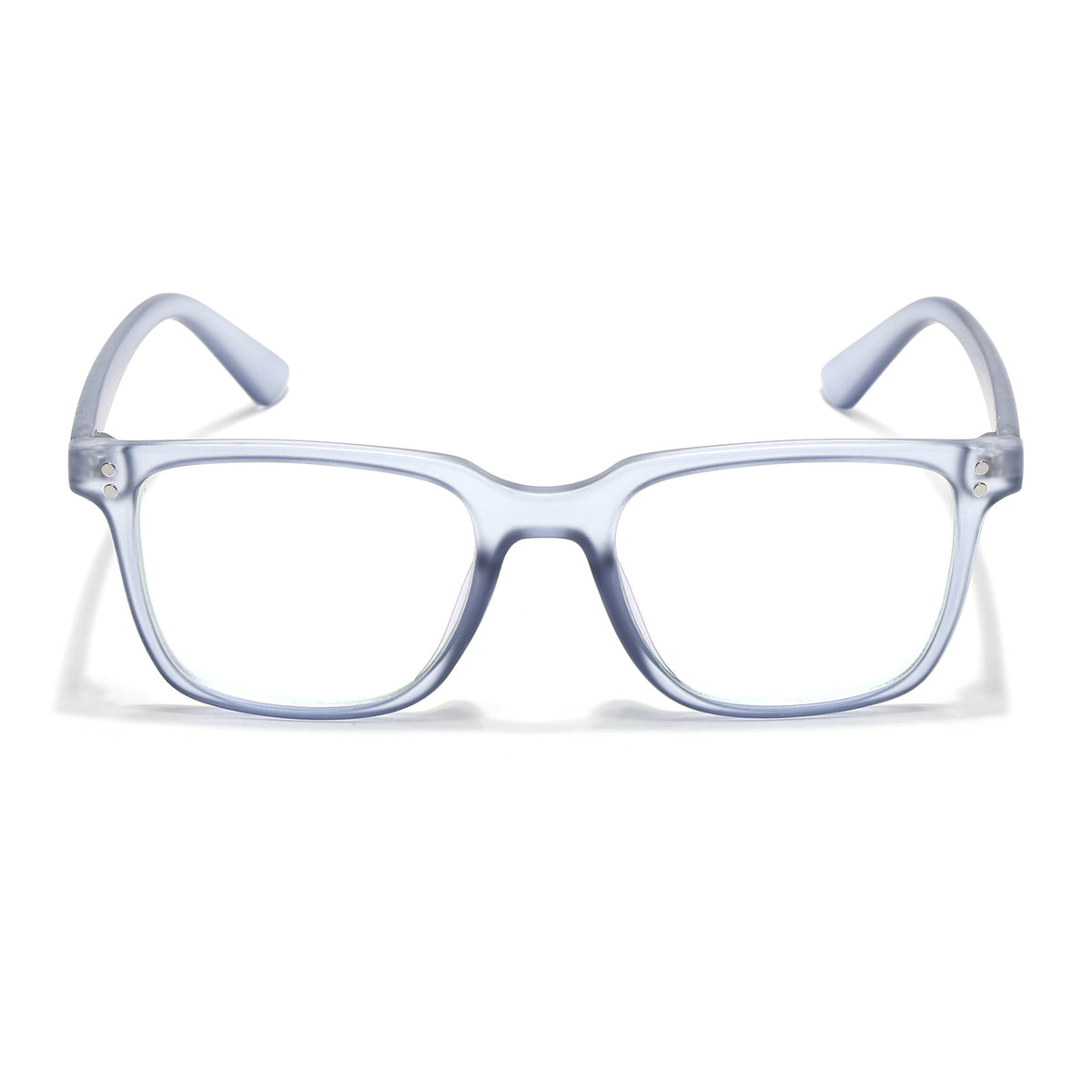 Eyejack Canment Blue Square Eyeglasses for Men & Women (CM1005FCL1762-C7)