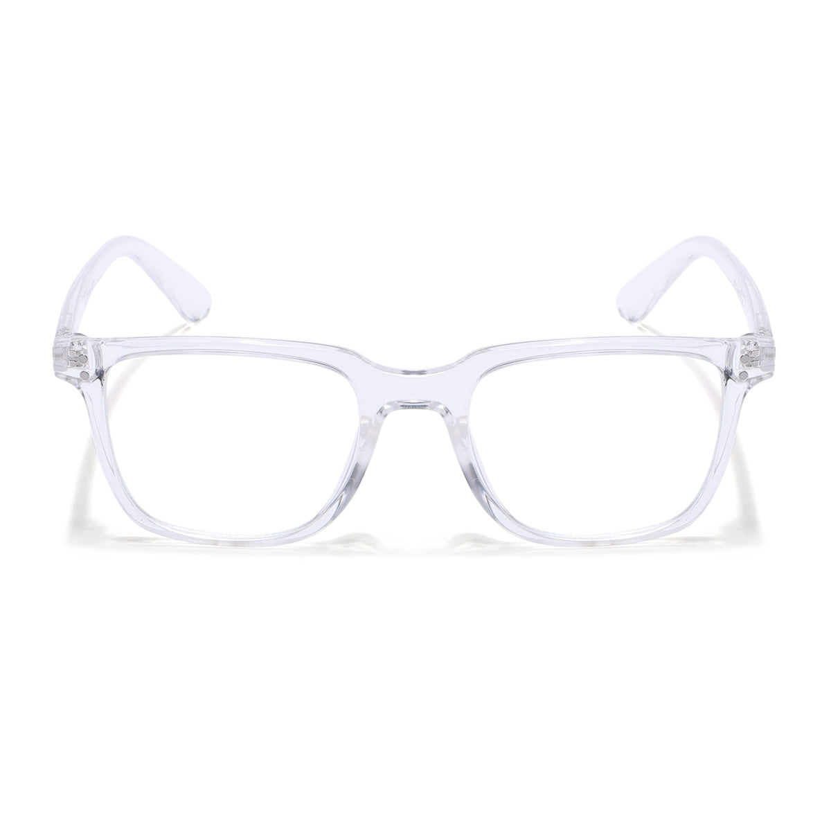 Eyejack Canment Transparent Square Eyeglasses for Men & Women (CM1005FCL1764-C9)