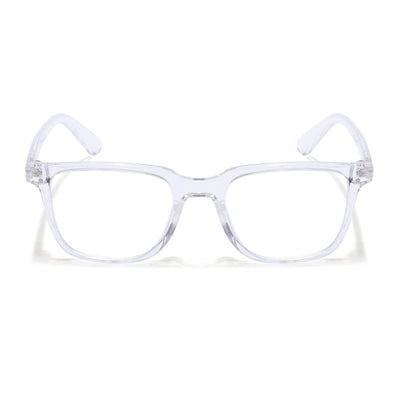 Eyejack Canment Transparent Square Eyeglasses for Men & Women (CM1005FCL1764-C9)