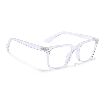 Eyejack Canment Transparent Square Eyeglasses for Men & Women (CM1005FCL1764-C9)