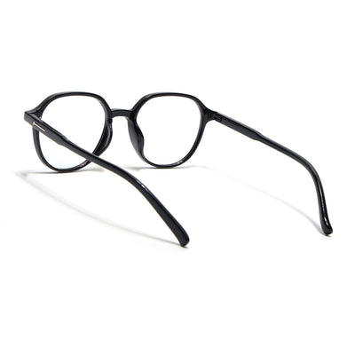 Eyejack Canment Black Round Eyeglasses for Women (CM20011FCL1830-C1)
