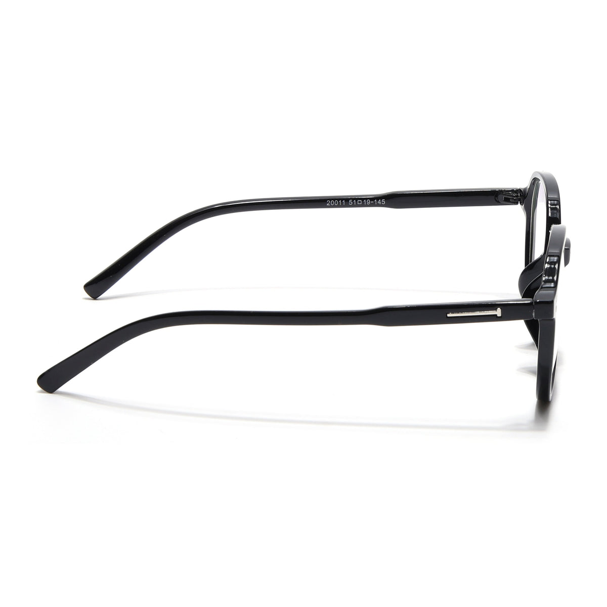 Eyejack Canment Black Round Eyeglasses for Women (CM20011FCL1830-C1)