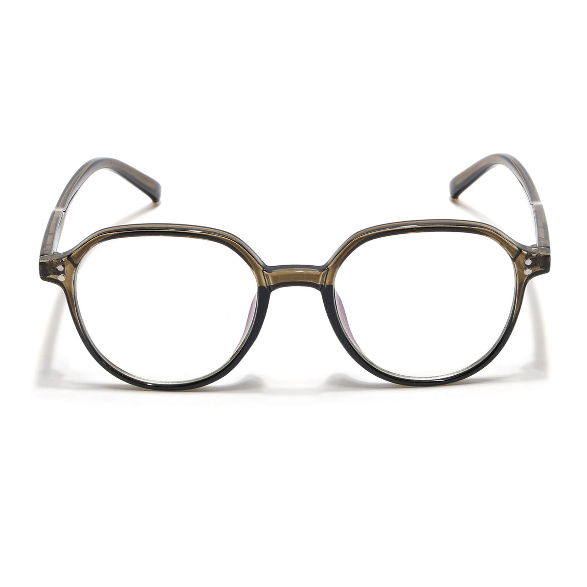 Eyejack Canment Olive Round Eyeglasses for Women (CM20011FCL1832-C3)