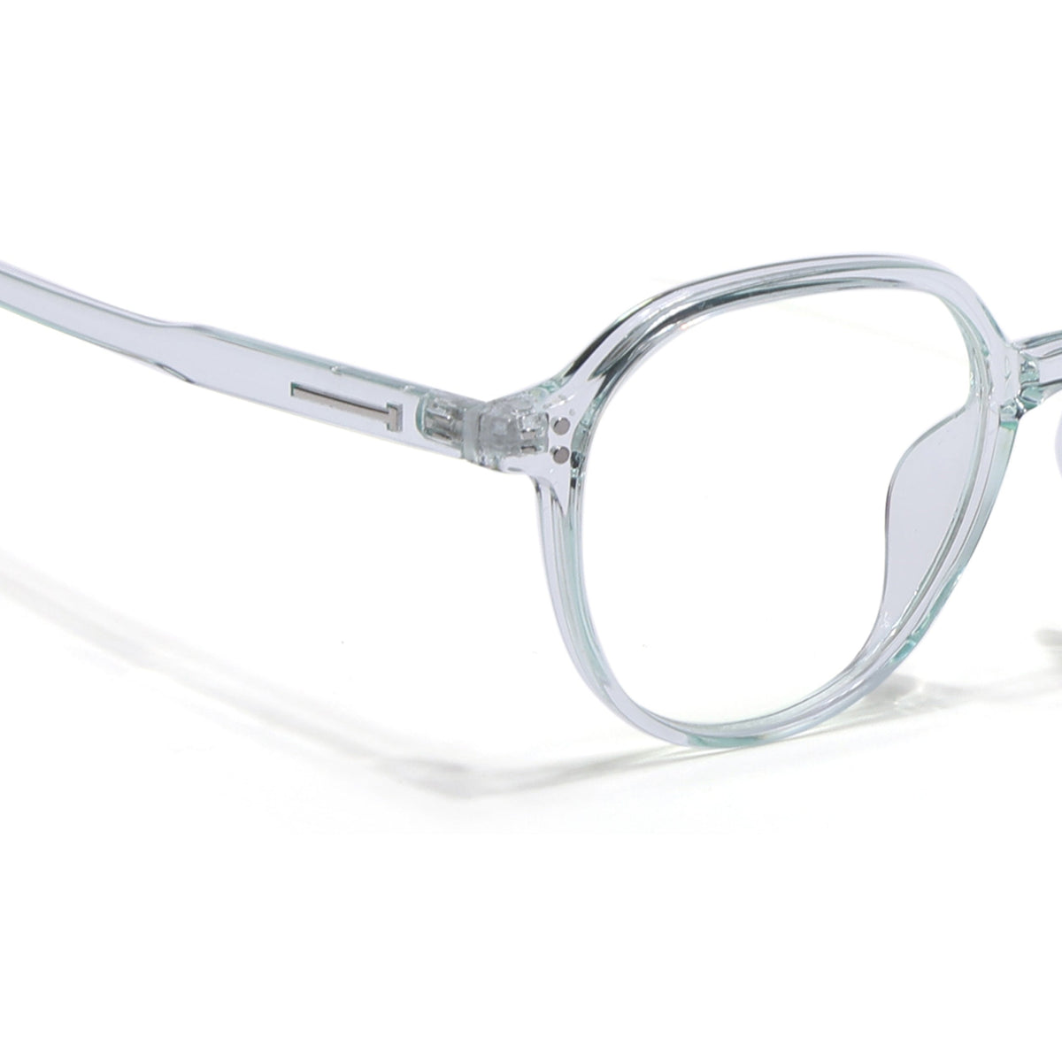 Eyejack Canment Sea Green Round Eyeglasses for Women (CM20011FCL1833-C4)