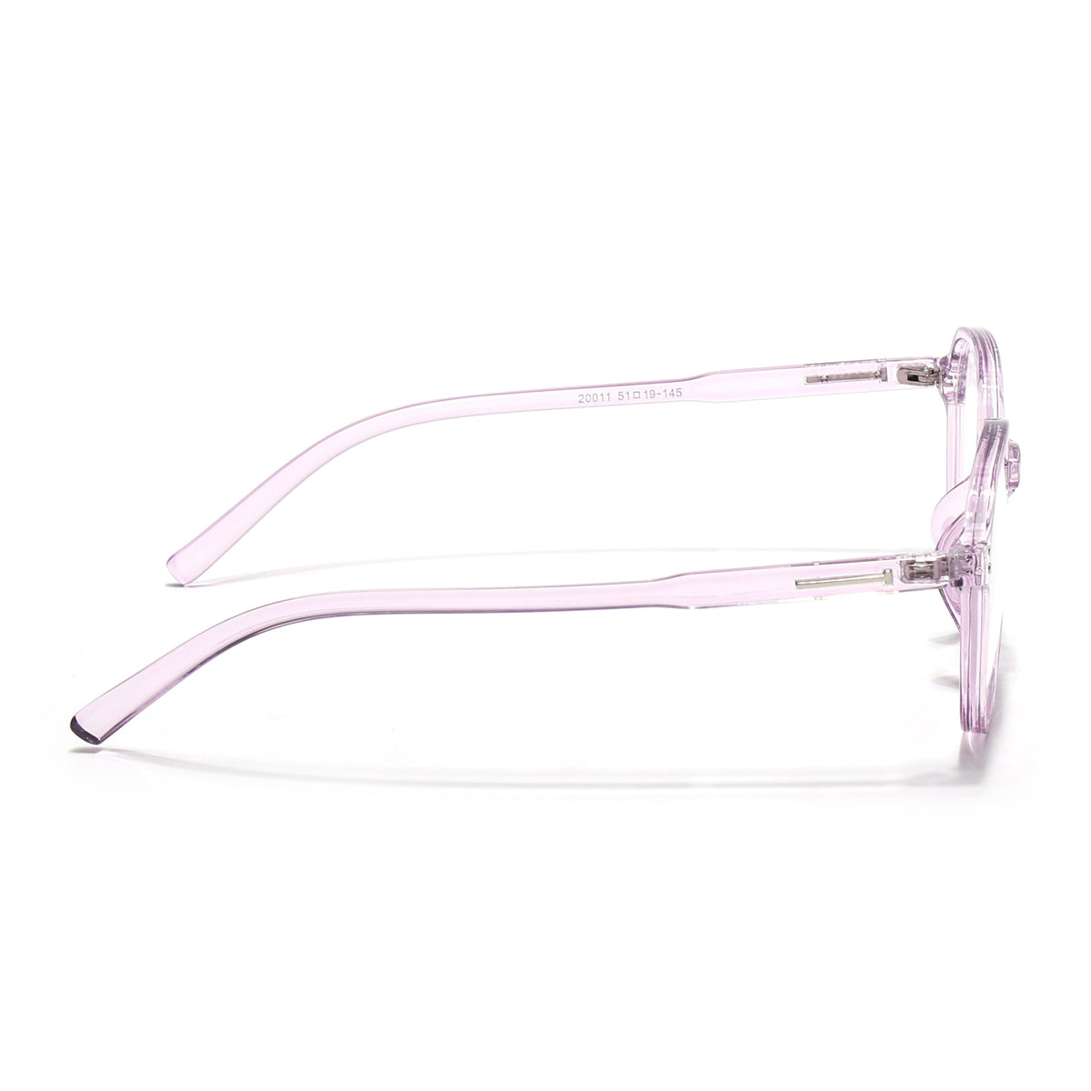 Eyejack Canment Purple Round Eyeglasses for Women (CM20011FCL1834-C5)