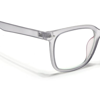 Eyejack Canment Grey Square Eyeglasses for Men & Women (CM20018FCL1840-C3)