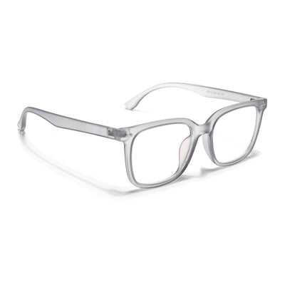 Eyejack Canment Grey Square Eyeglasses for Men & Women (CM20018FCL1840-C3)