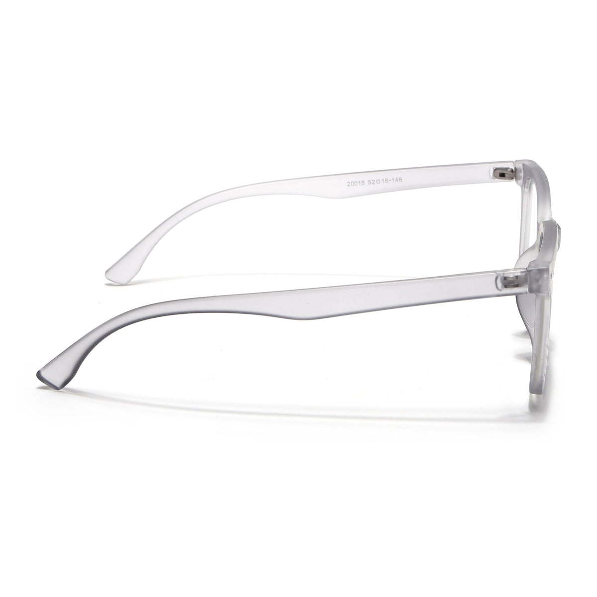 Eyejack Canment Grey Square Eyeglasses for Men & Women (CM20018FCL1840-C3)