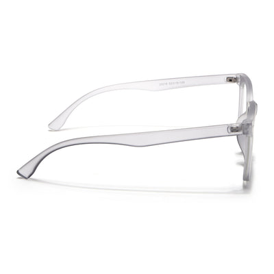 Eyejack Canment Grey Square Eyeglasses for Men & Women (CM20018FCL1840-C3)