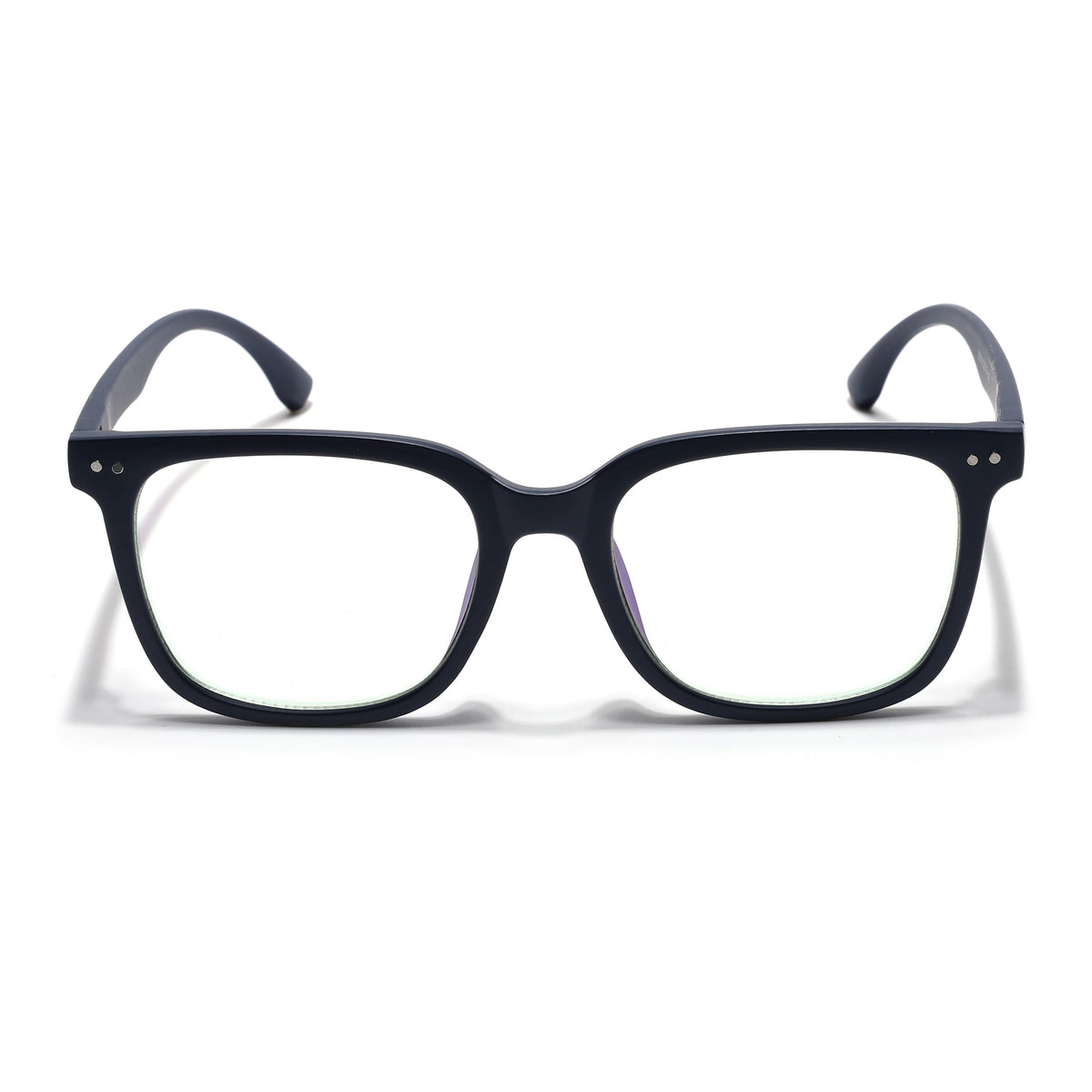 Eyejack Canment Navy Blue Square Eyeglasses for Men & Women (CM20018FCL1842-C5)