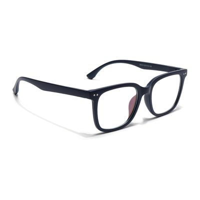 Eyejack Canment Navy Blue Square Eyeglasses for Men & Women (CM20018FCL1842-C5)
