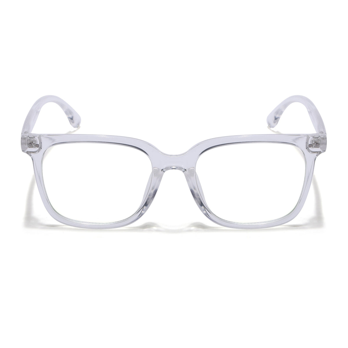 Eyejack Canment Transparent Square Eyeglasses for Men & Women (CM20018FCL1846-C9)