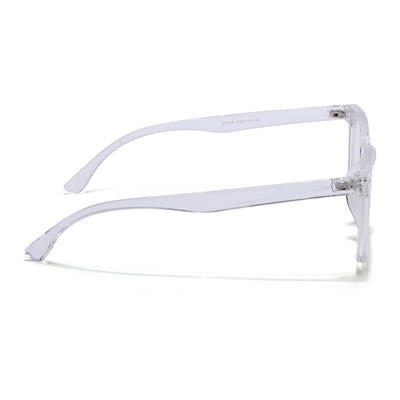 Eyejack Canment Transparent Square Eyeglasses for Men & Women (CM20018FCL1846-C9)