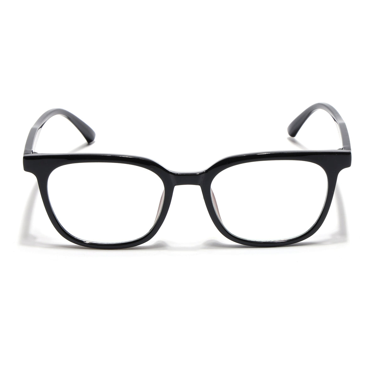Eyejack Canment Shine Black Square Eyeglasses for Men & Women (CM20019FCL1848-C1)