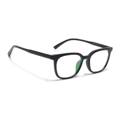 Eyejack Canment Matt Black Square Eyeglasses for Men & Women (CM20019FCL1849-C2)