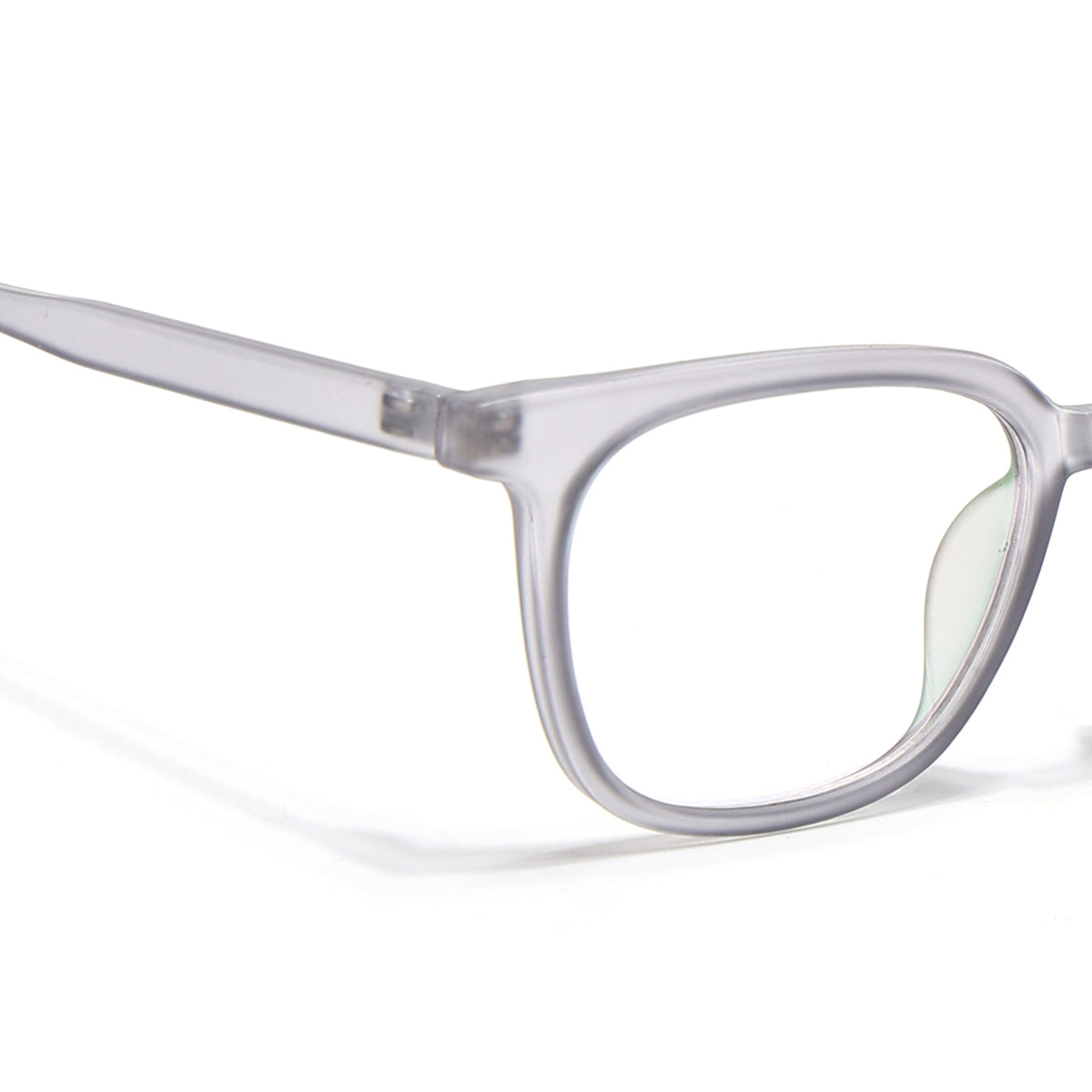 Eyejack Canment Grey Square Eyeglasses for Men & Women (CM20019FCL1850-C3)