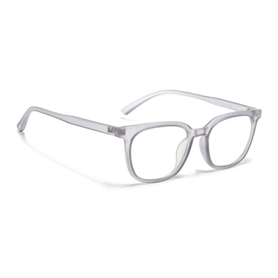 Eyejack Canment Grey Square Eyeglasses for Men & Women (CM20019FCL1850-C3)