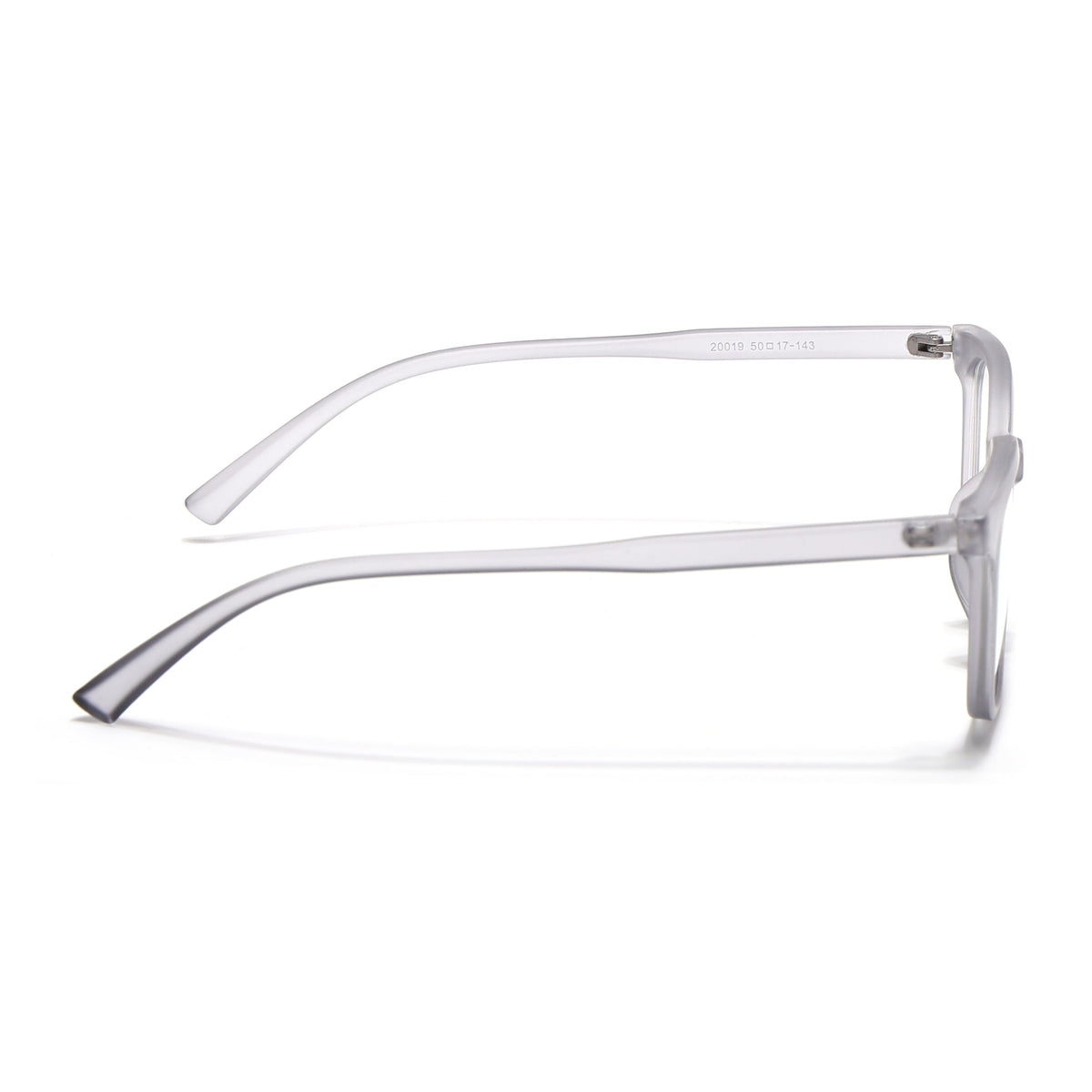 Eyejack Canment Grey Square Eyeglasses for Men & Women (CM20019FCL1850-C3)