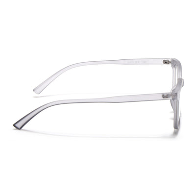 Eyejack Canment Grey Square Eyeglasses for Men & Women (CM20019FCL1850-C3)