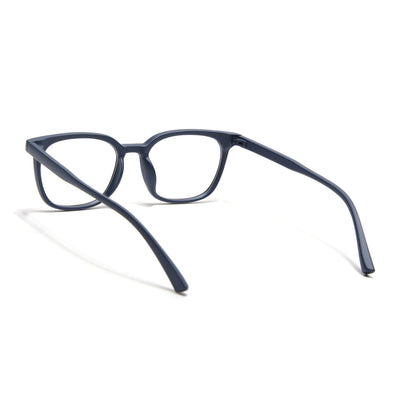 Eyejack Canment Navy Blue Square Eyeglasses for Men & Women (CM20019FCL1852-C5)