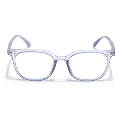 Eyejack Canment Blue Square Eyeglasses for Men & Women (CM20019FCL1854-C7)
