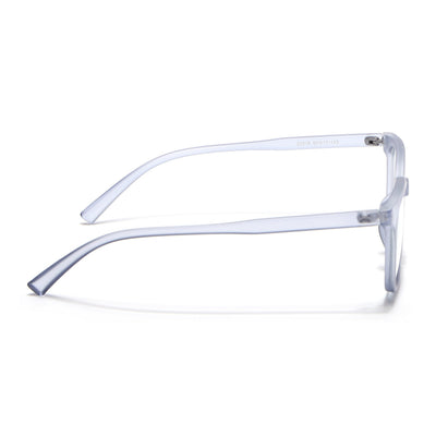 Eyejack Canment Blue Square Eyeglasses for Men & Women (CM20019FCL1854-C7)