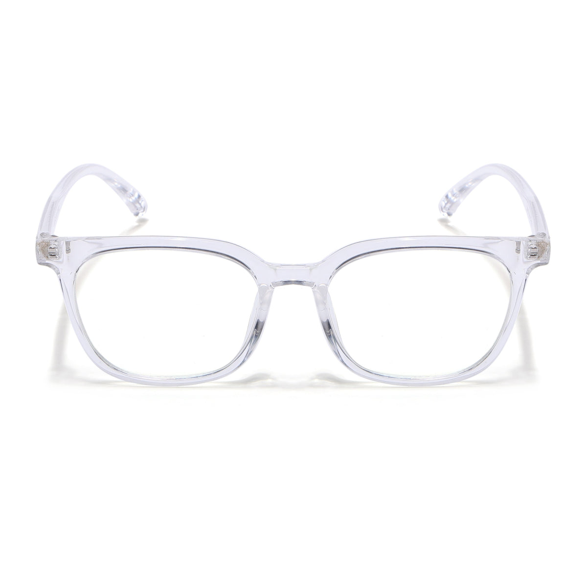 Eyejack Canment Transparent Square Eyeglasses for Men & Women (CM20019FCL1856-C9)