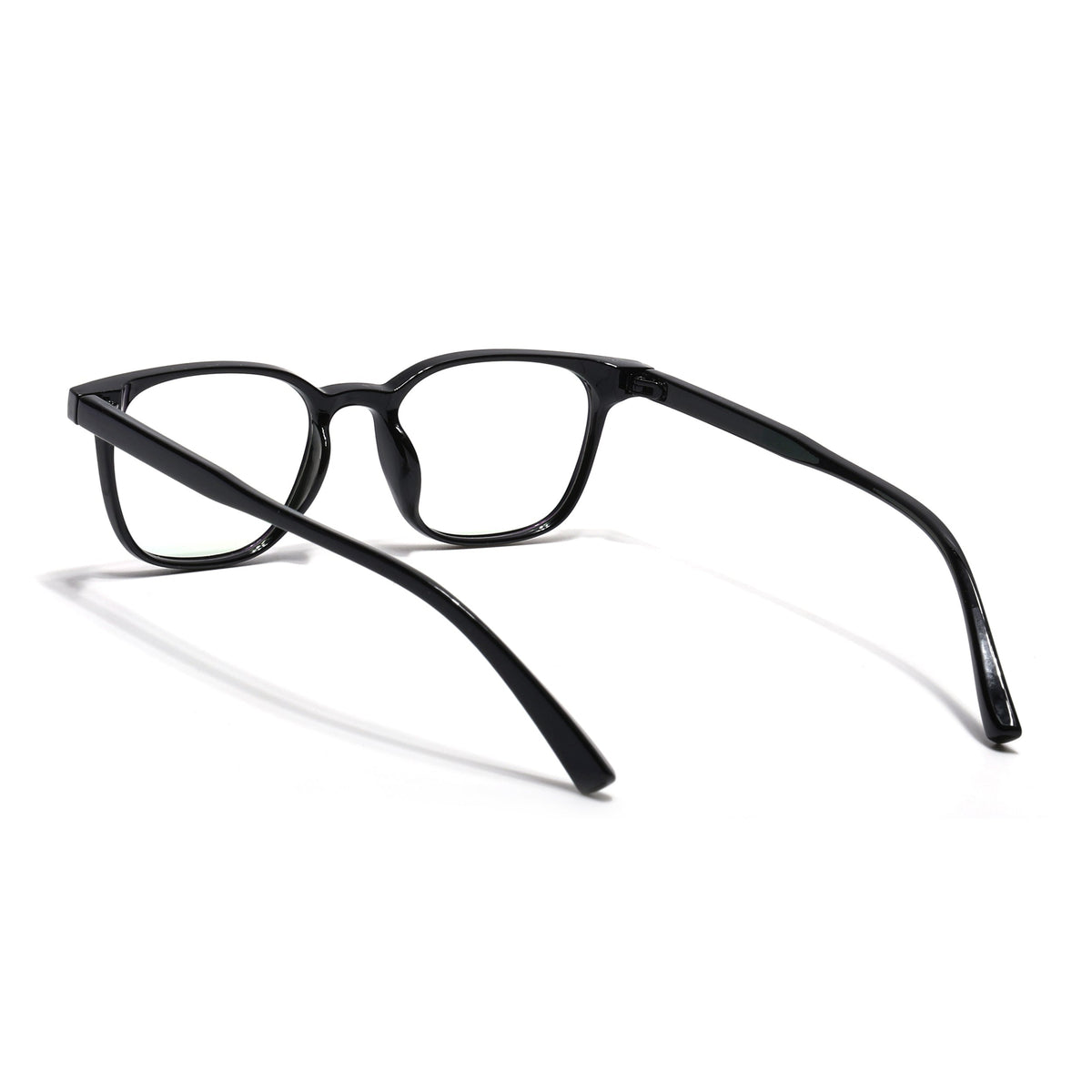 Eyejack Canment Shine Black Square Eyeglasses for Men & Women (CM20020FCL1858-C1)