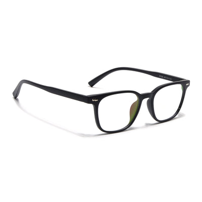Eyejack Canment Matt Black Square Eyeglasses for Men & Women (CM20020FCL1859-C2)