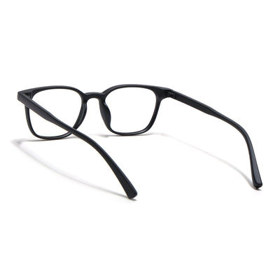Eyejack Canment Matt Black Square Eyeglasses for Men & Women (CM20020FCL1859-C2)
