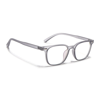 Eyejack Canment Grey Square Eyeglasses for Men & Women (CM20020FCL1860-C3)