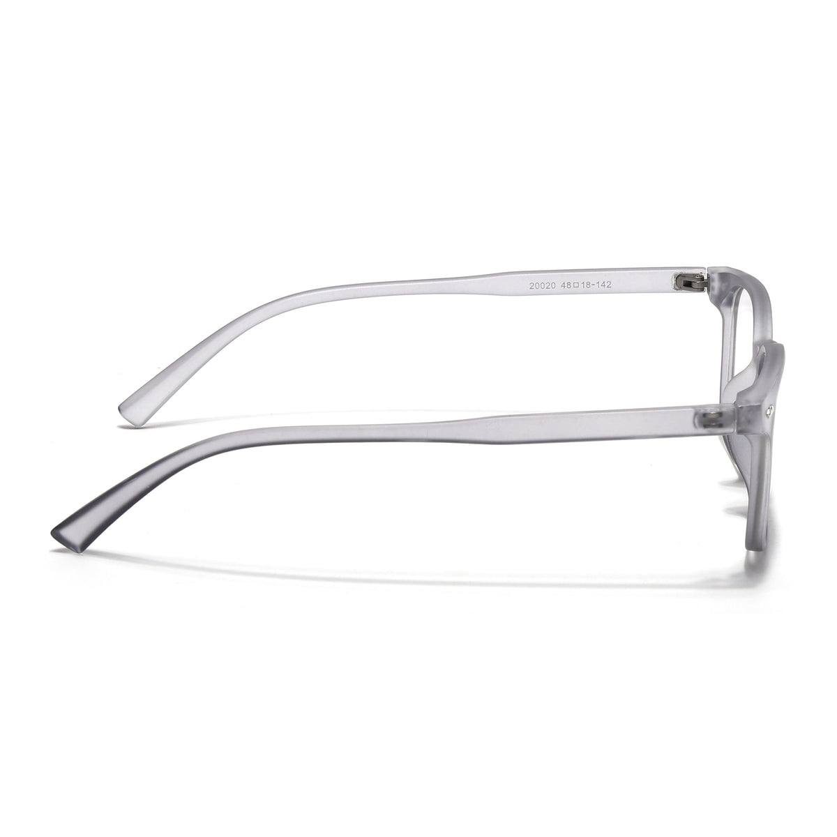 Eyejack Canment Grey Square Eyeglasses for Men & Women (CM20020FCL1860-C3)